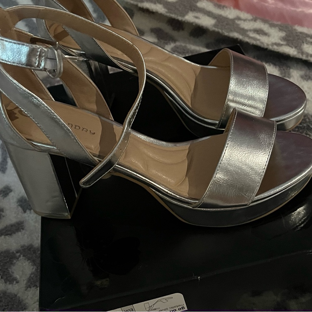 Silver heels